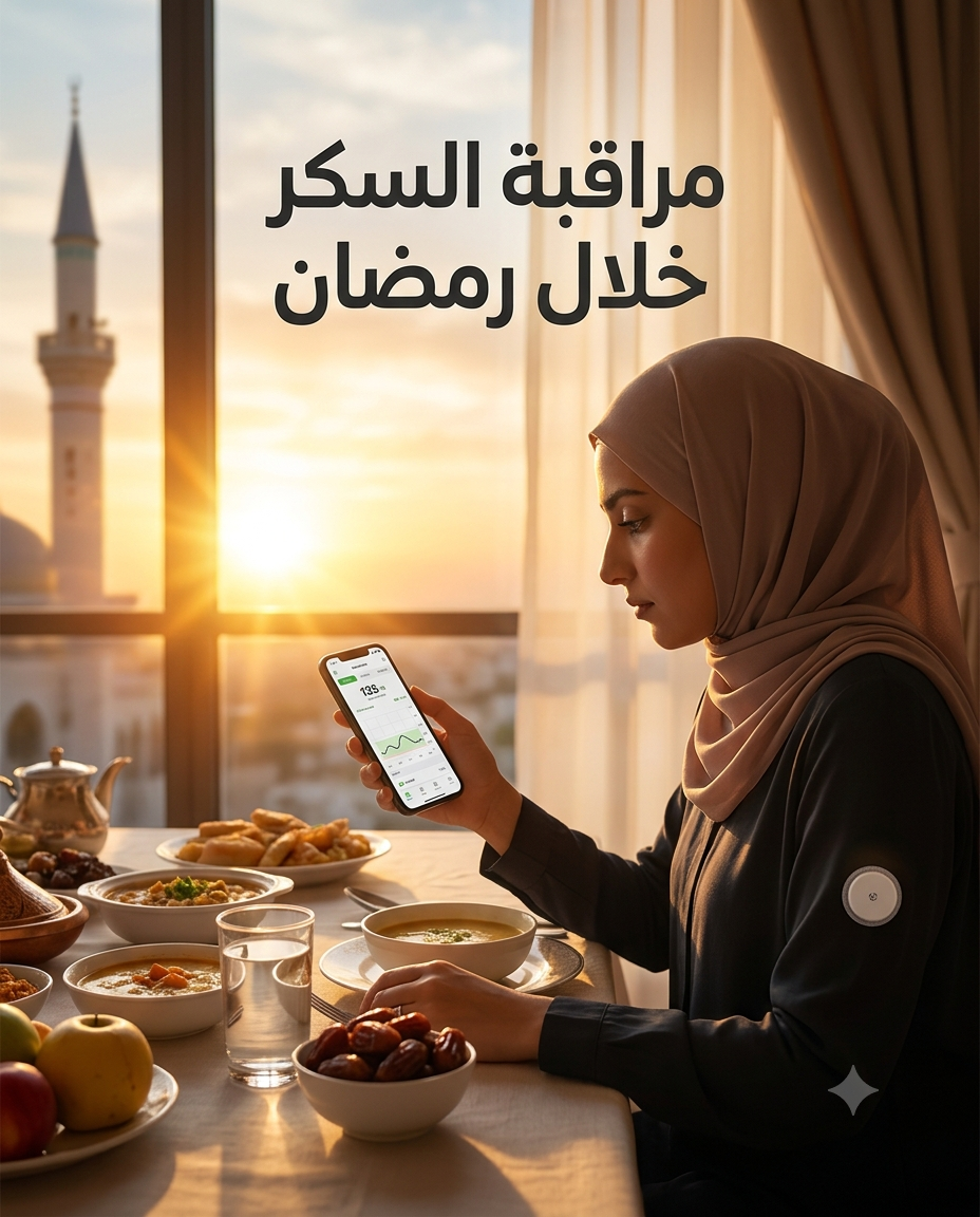 مراقبة السكري رمضان: دليل المستشعر