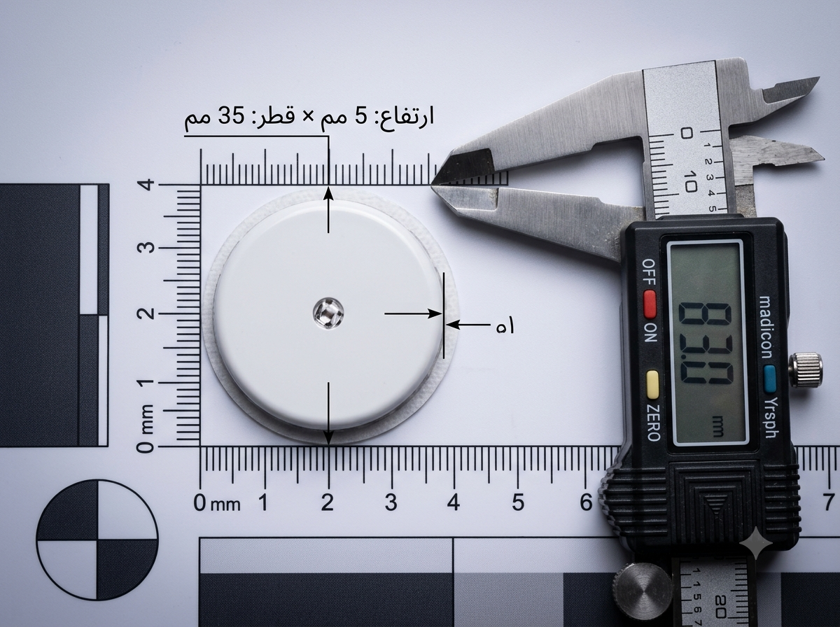 مواصفات المستشعر: الحجم والملمس